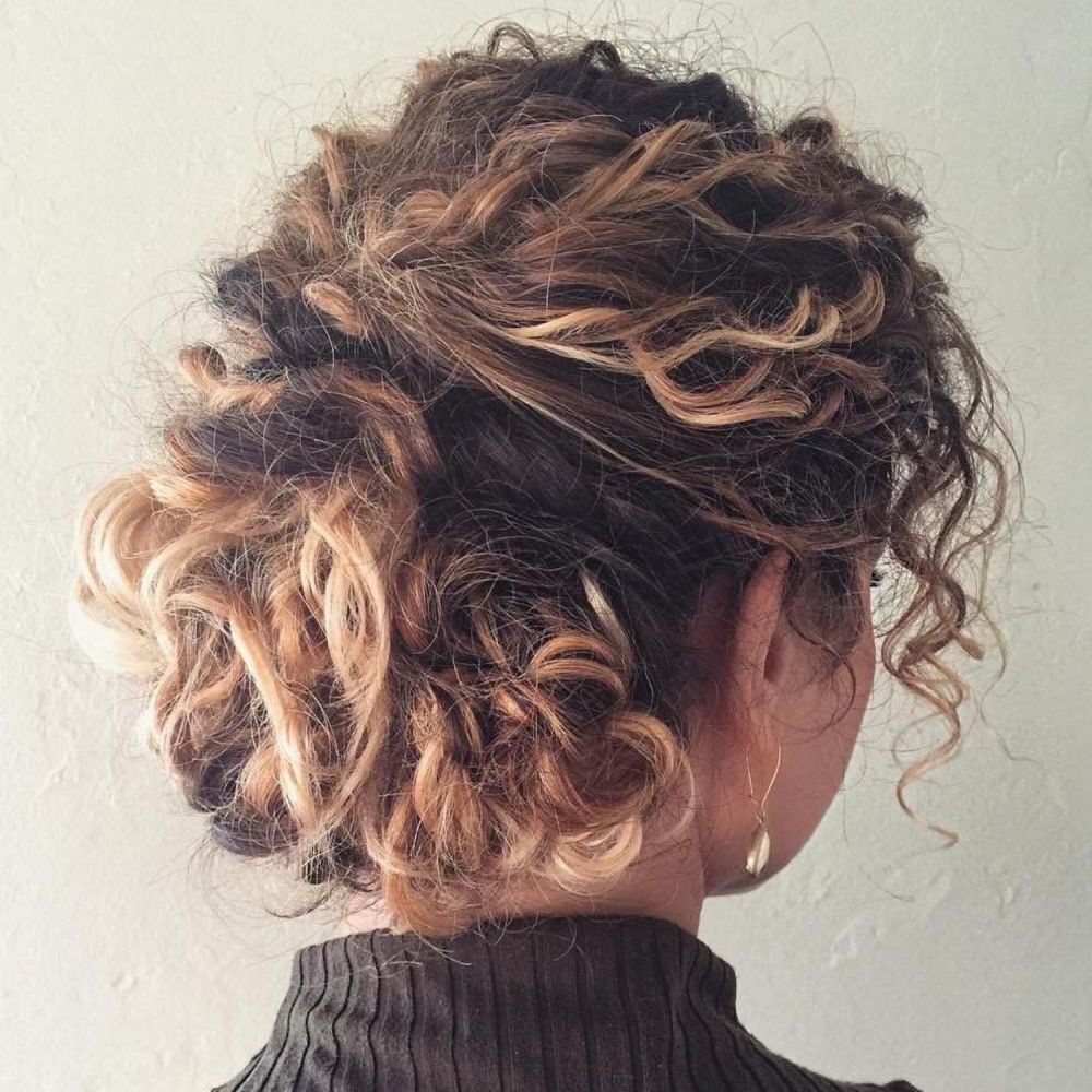 Elegant Updo for Natural Curly Hair