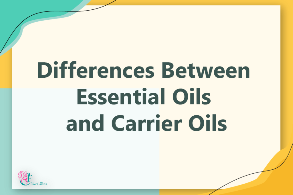 Differences Between Essential Oils and Carrier Oils - CurlFans - CurlyHair