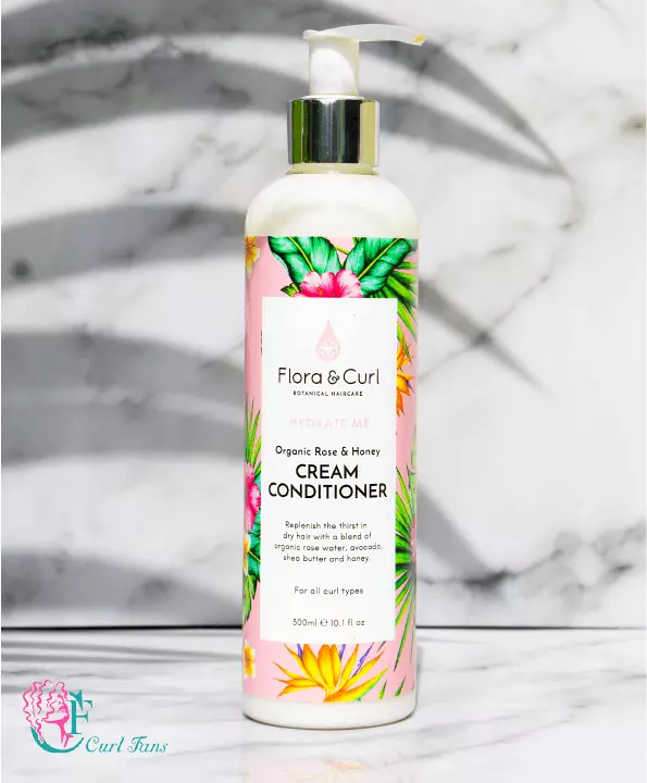 Flora & Curl Organic Rose & Honey Cream Conditioner 