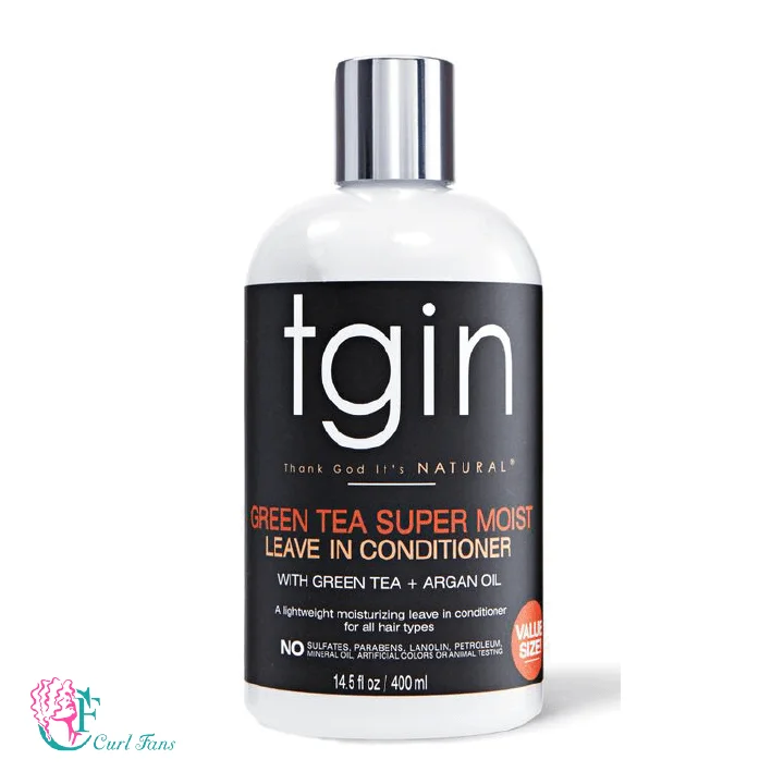 tgin Green Tea Super Moist Leave In Conditioner is perfect conditioner for curly hair in order to have a No-Frizz hair