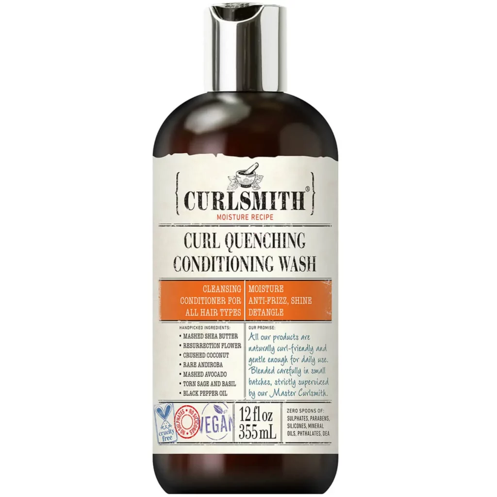 Curlsmith Curl Quenching Conditioning Wash is perfect for co-wash 