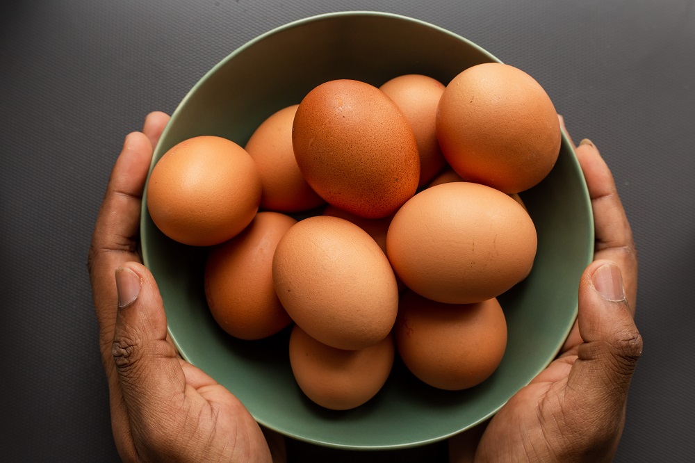 Eggs can promote hair growth whether you eat them (you can prepare eggs in many delicious ways) or use them in a mask