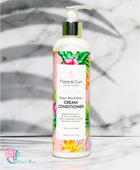 Flora & Curl Organic Rose & Honey Cream Conditioner is Best Way To Wash and condition your hair 
