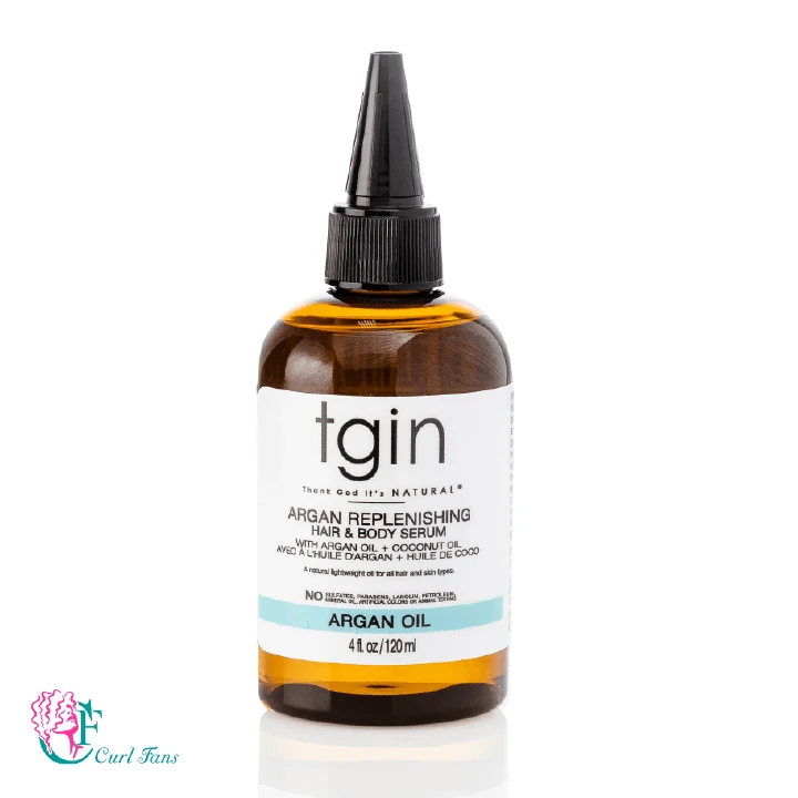 tgin Argan Replenishing Hair & Body Serum is  perfect for reducing split ends