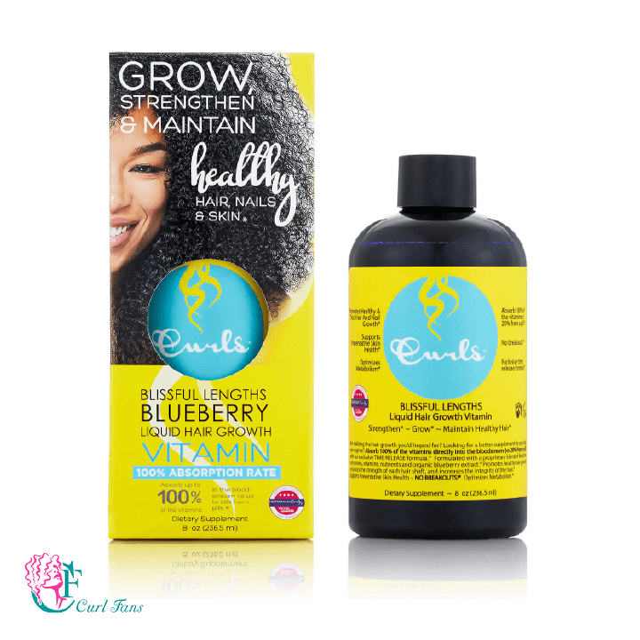 CURLS – Blissful Lengths Blueberry Liquid Hair Growth Vitamin