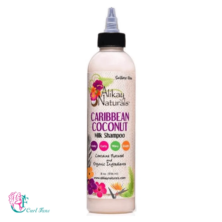 Alikay Naturals Caribbean Coconut Milk Shampoo is perfect for coily hair