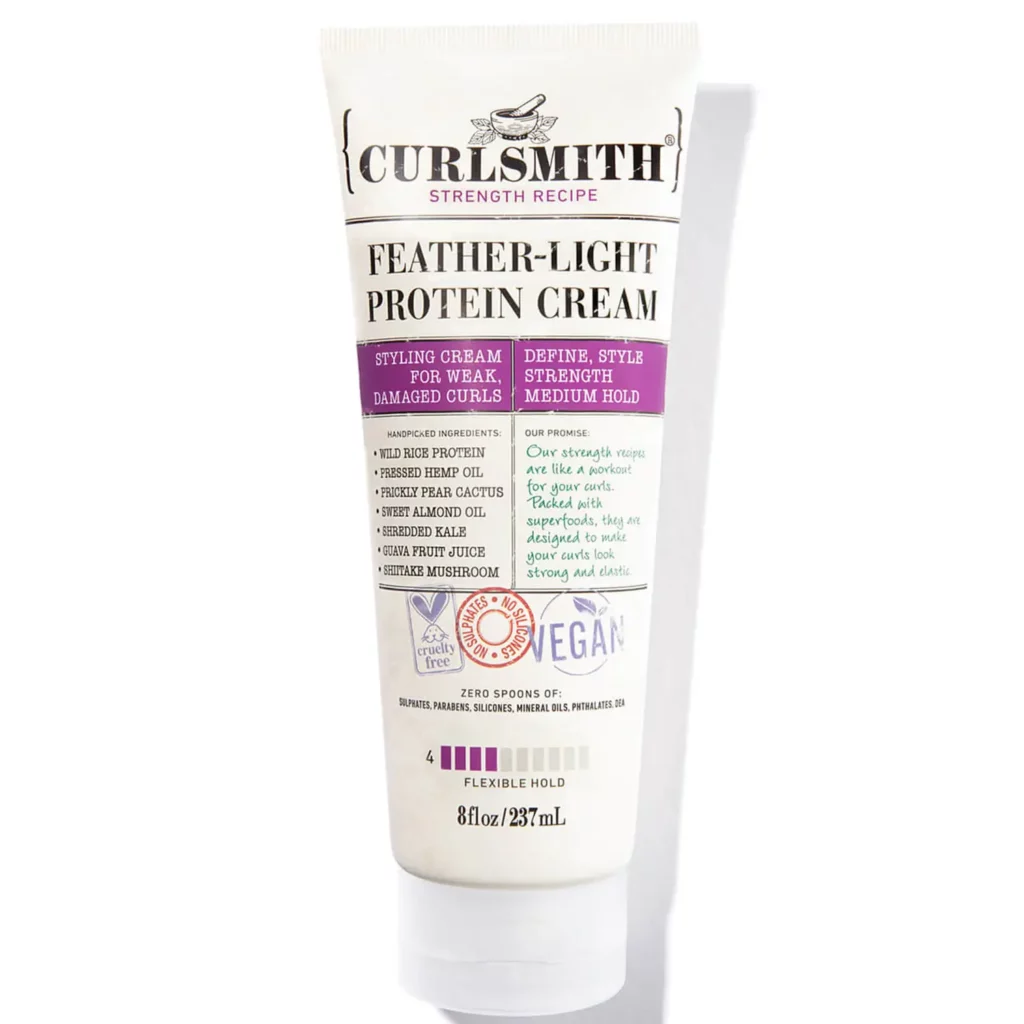 Curlsmith Feather-Light Protein Cream is perfect for LCEG Method.