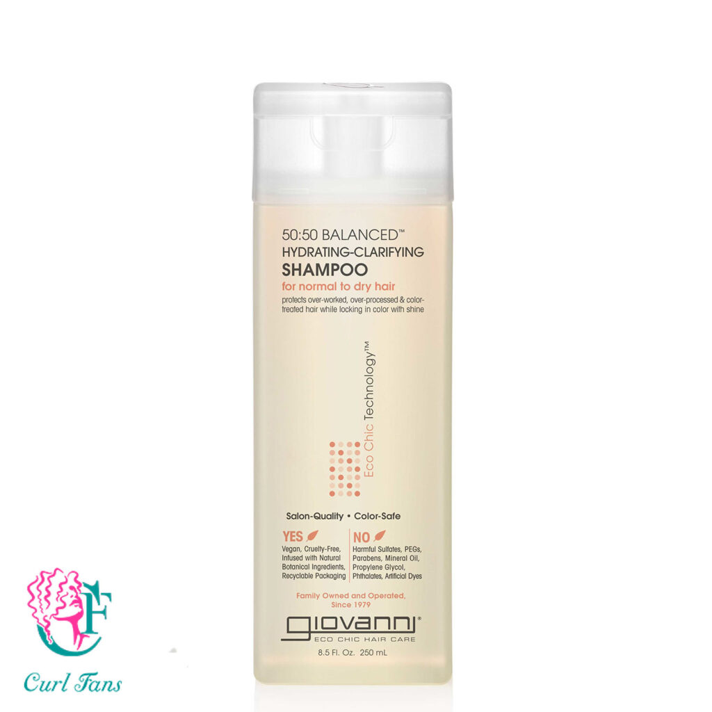 Giovanni 50:50 Balanced Hydrating Clarifying Shampoo is one of the Best Curly Hair Products of 2023